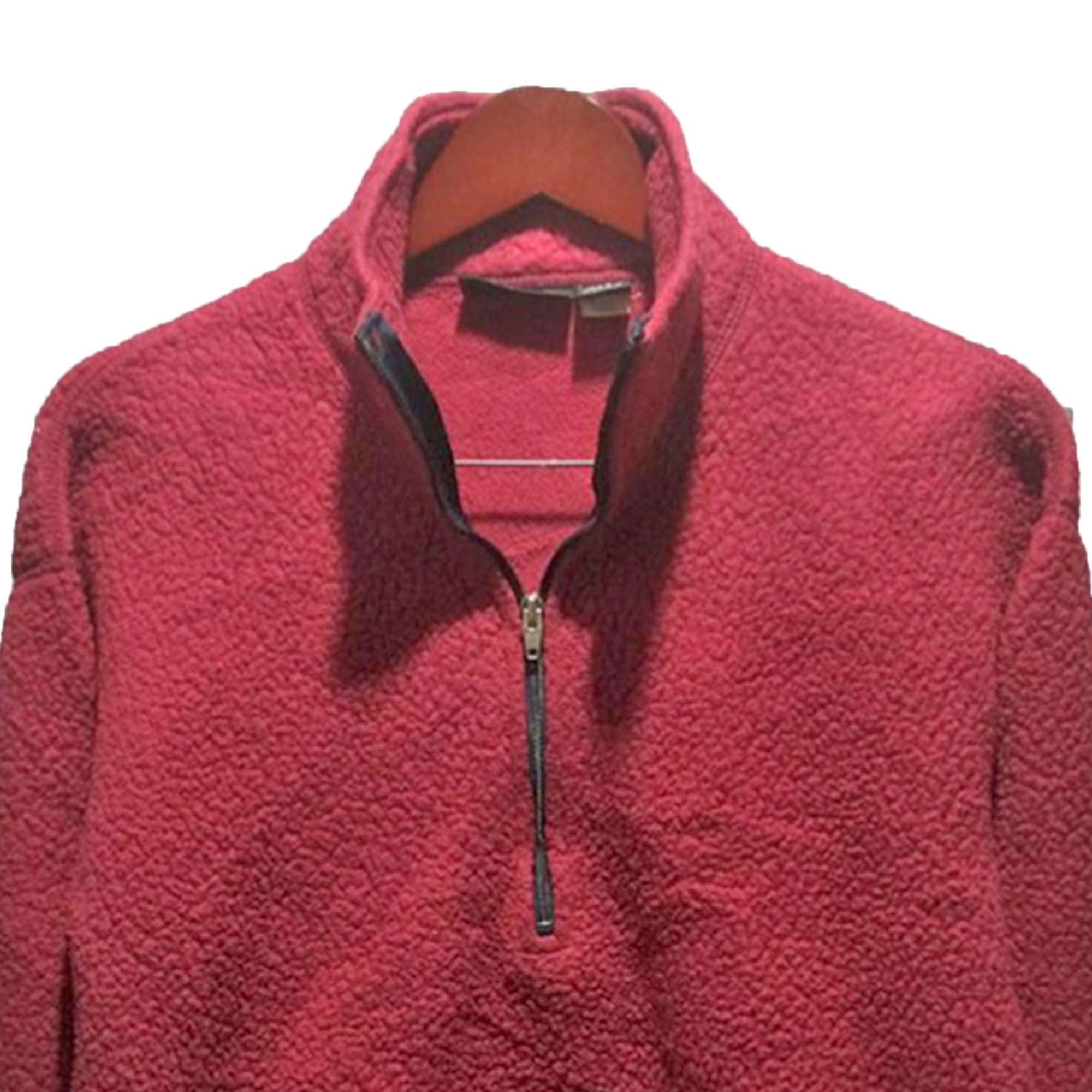 PATAGONIA Fleece Deep Pile Sweater 1/2 Zip Burgundy Men's - Etsy