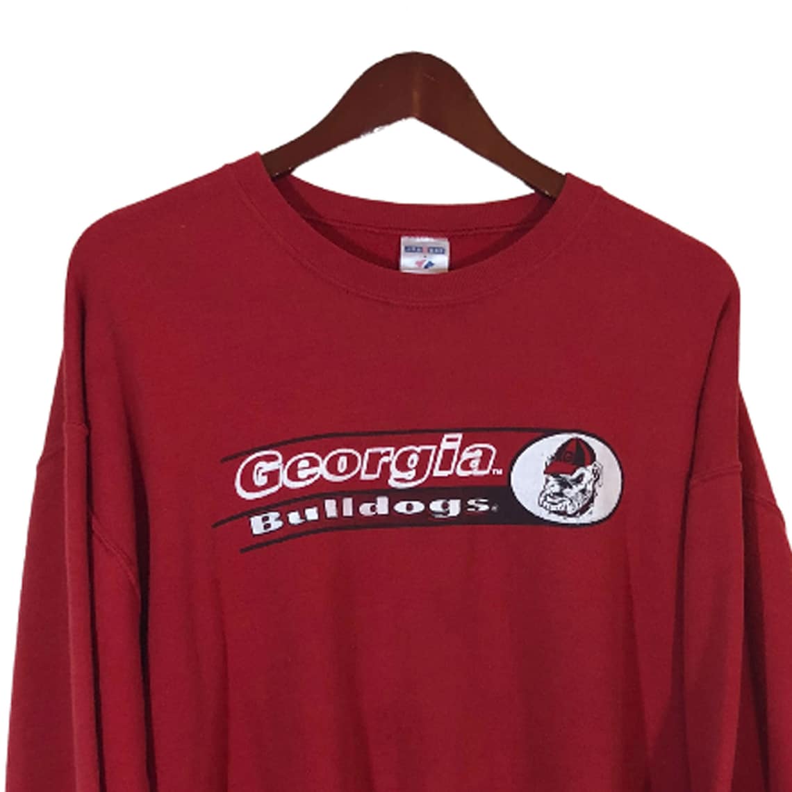 UNIVERSITY of GEORGIA BULLDOG Red Sweatshirt Men Size L - Etsy