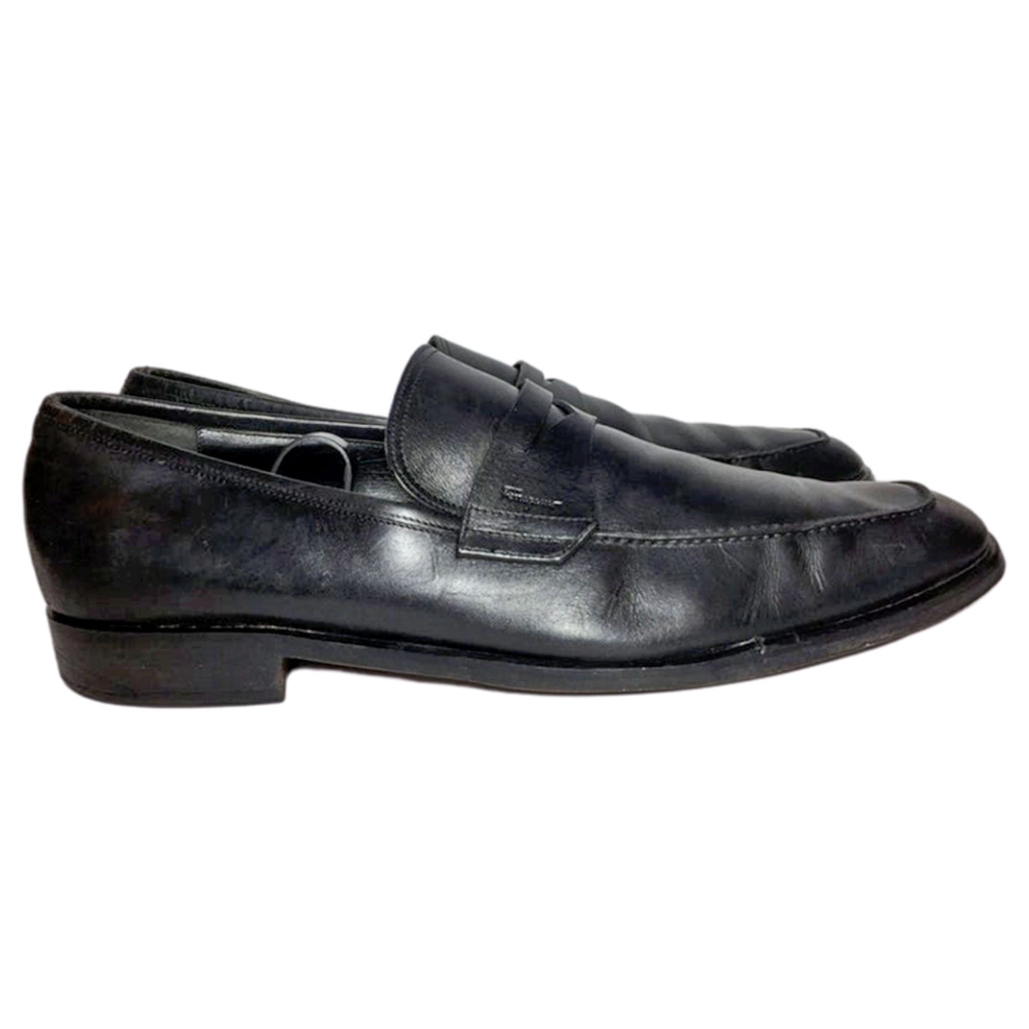 SALVATORE FERRAGAMO BLACK Loafer Men's Shoes Size 12 D - Etsy