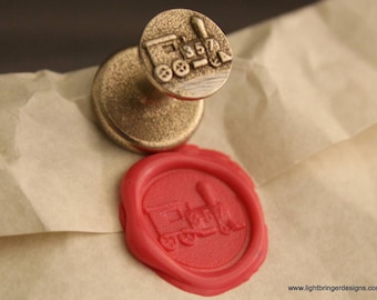 Locomotive Wax Seal for Christmas/Holiday Cards