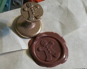 Gingerbread Man Wax Seal for Christmas/Holiday cards