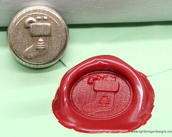 Christmas Stocking Wax Seal for Christmas / Holiday Cards