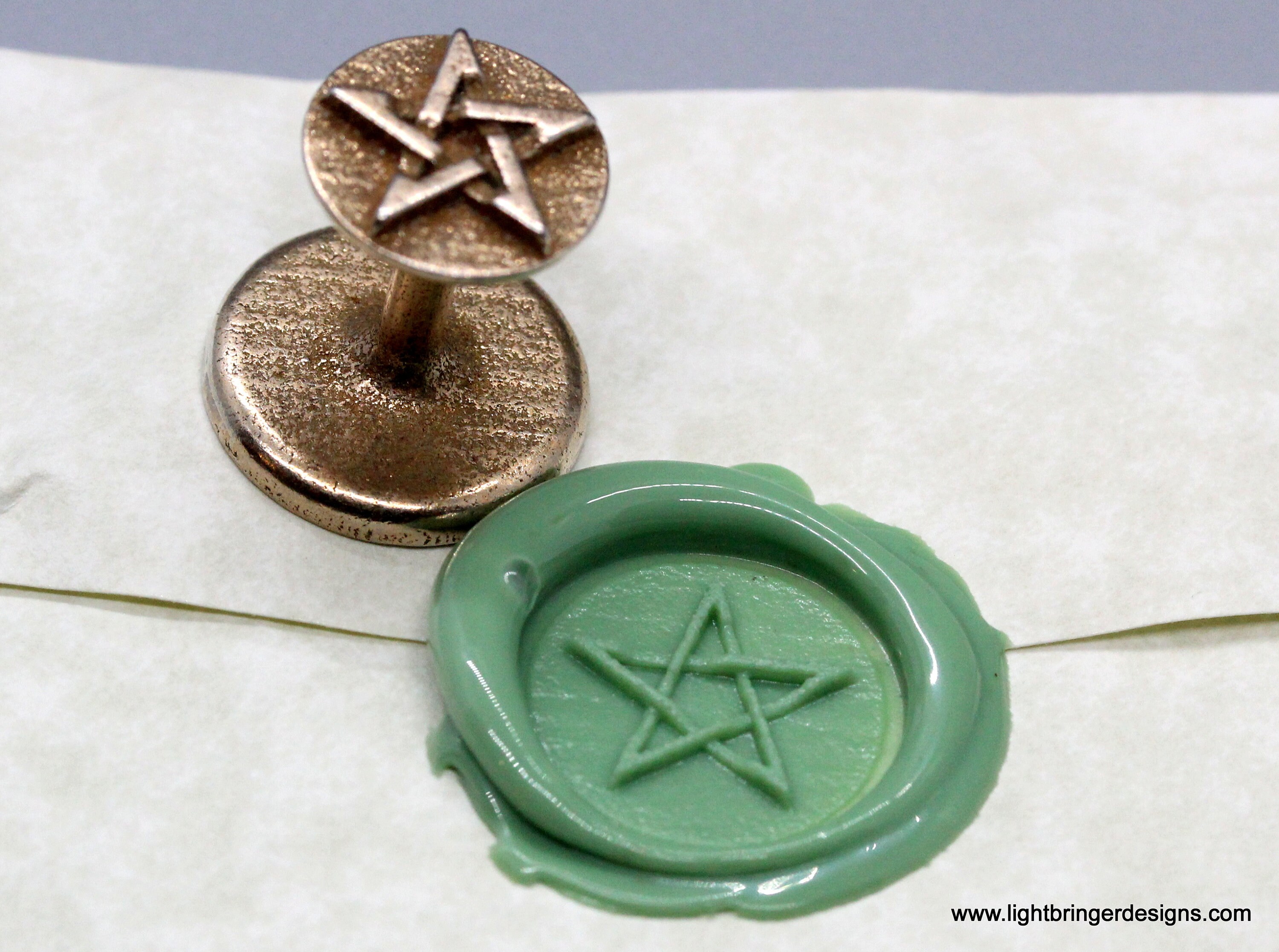 Wiccan Star Wax Seal / Star Wax Seal Stamp /Wax seal kit /Sealing Wax –  DokkiDesign