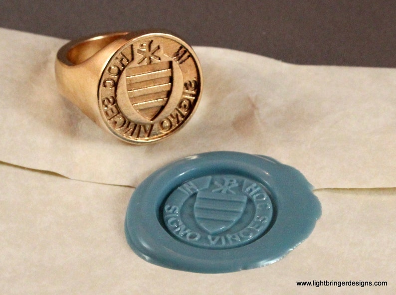 Custom Ring for Wax Sealing Free Engraving Etsy