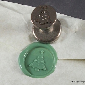 Christmas Tree Wax Seal for Christmas Cards