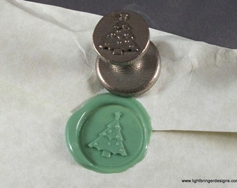 Christmas Tree Wax Seal for Christmas Cards