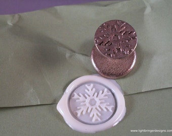 Snowflake Wax Seal for Christmas/Holiday Cards