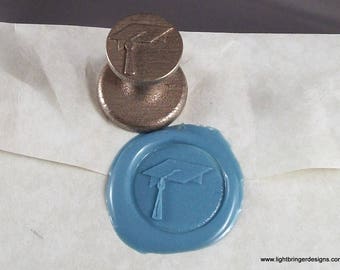 Mortarboard Hat (Graduation) Wax Seal