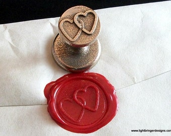 Linked Hearts Wax Seal