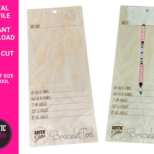 Bracelet Size Guide Tool | SVG CUT FILE | Download