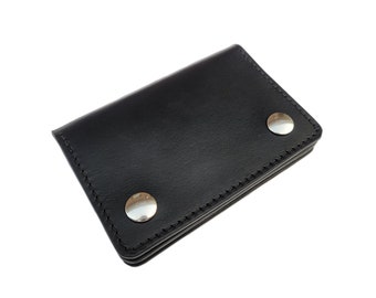 Cartera de cadena, billetera de motociclista, billetera de cuero para hombre, billetera de motociclista pequeña, billetera a presión, billetera de cuero, billetera de tarjeta, bifold, Made in USA