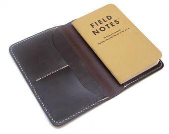 Field notes wallet, personalized field notes cover, field notes leather wallet, leather journal cover, notebook cover,