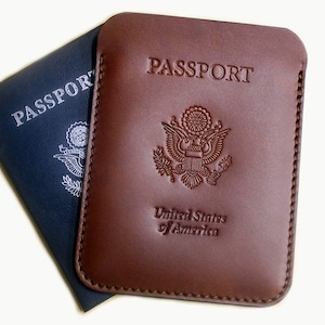 Gepersonaliseerde paspoorthoes, gepersonaliseerde leren paspoorthouder, paspoorthoes, volnerfleer