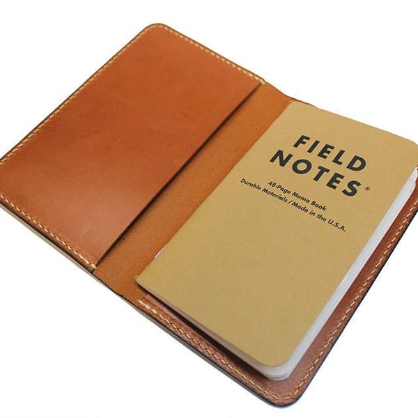 Personalized leather field notes cover, field notes case, leather journal cover, notebook cover,