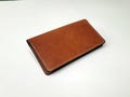Personalized Leather Checkbook Cover: Full Grain Veg Tan
