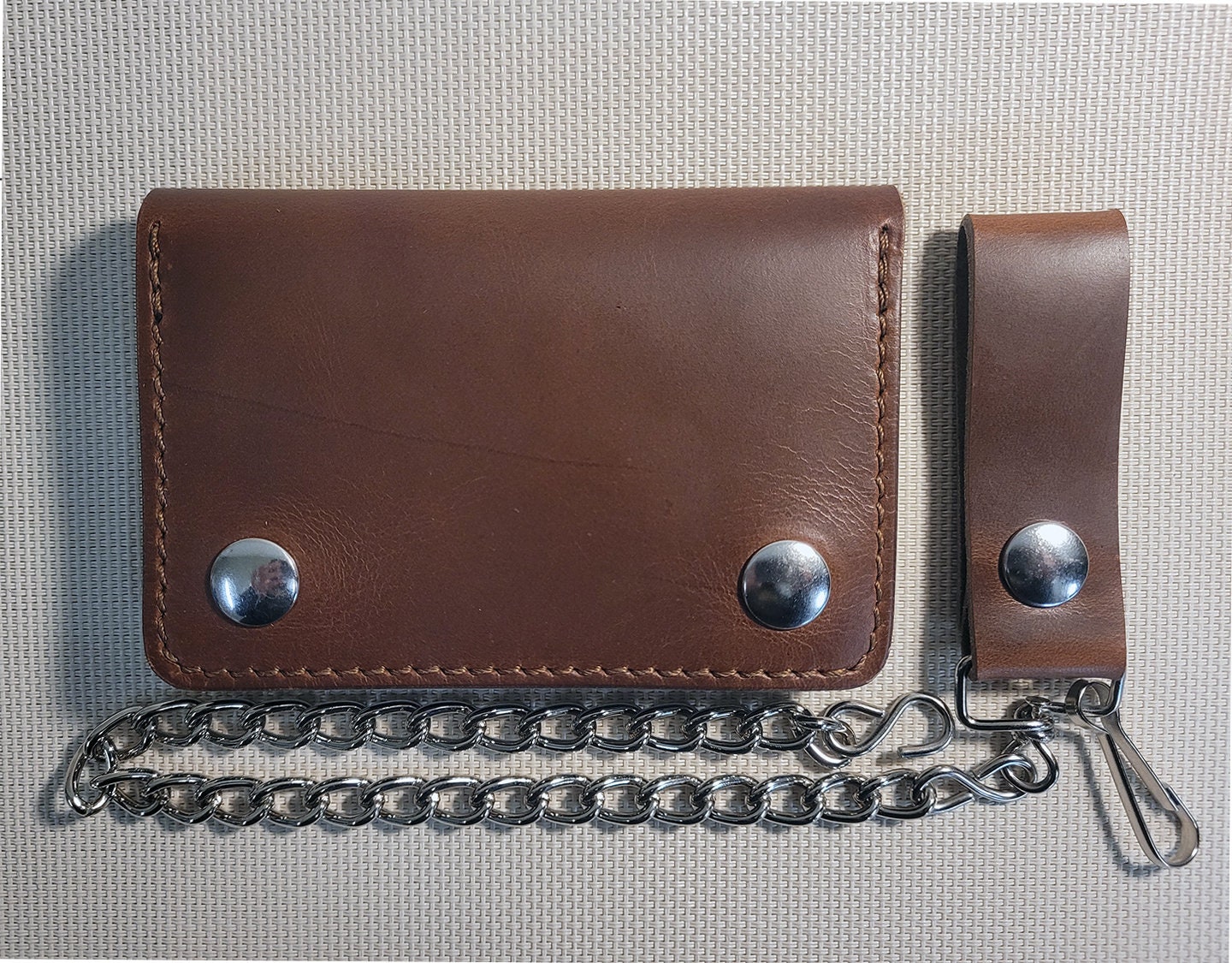 Leather Chain Wallet, Leather Biker Wallet
