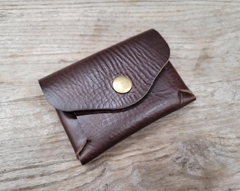 Minimalist Horween Chromexcel Leather Card Sleeve Wallet - Etsy