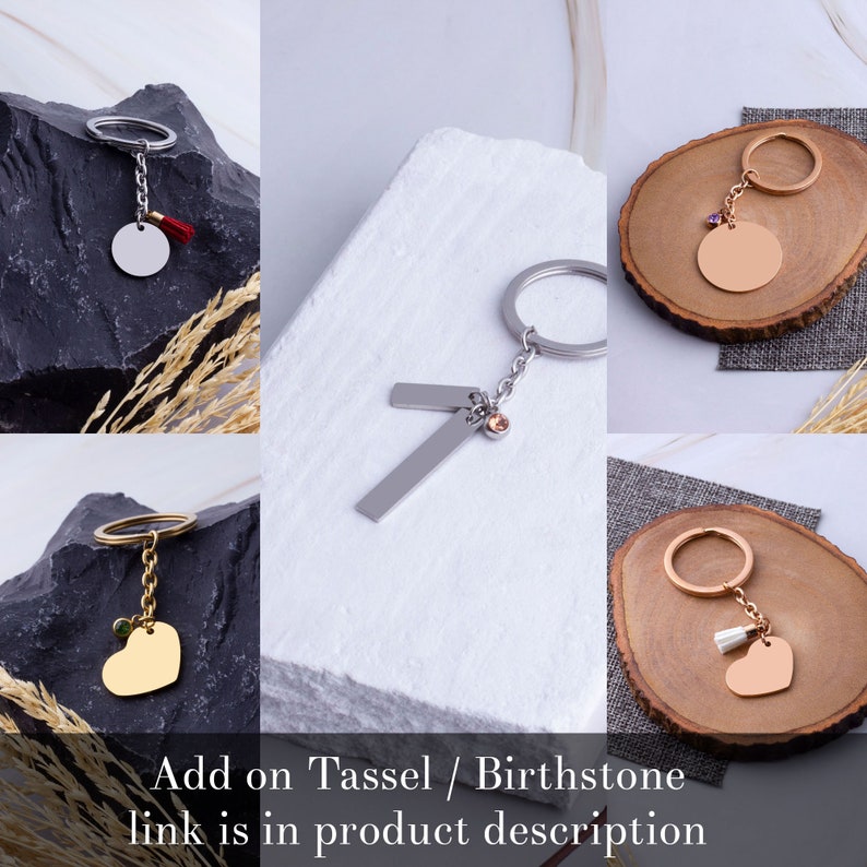 TB Personalize Tag Bar Keychain Hand writing Keychain Family Signature Key Holder Custom Engrave Gift for Husband Father Day Gift for Him