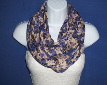 Infinity scarf floral infinity scarf cotton spendex scarf circle scarf tube scarf