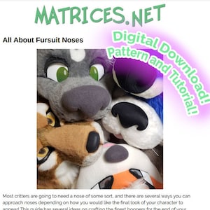 Pattern and Tutorial: All About Fursuit Noses image 2