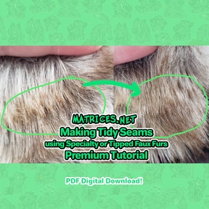 Premium Tutorial: Making tidy seams using tipped faux furs