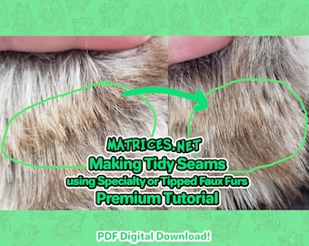 Premium Tutorial: Making tidy seams using tipped faux furs