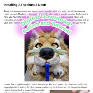 Pattern and Tutorial: All About Fursuit Noses image 6
