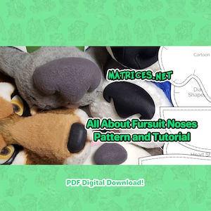 Pattern and Tutorial: All About Fursuit Noses