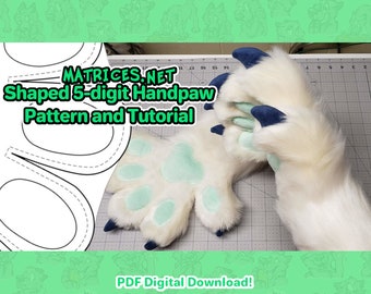 Pattern and Tutorial: Shaped 5-digit Handpaws