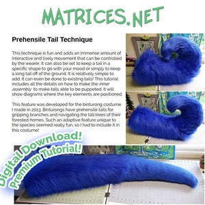 Premium Tutorial: Prehensile Tail Technique for Fursuits image 2