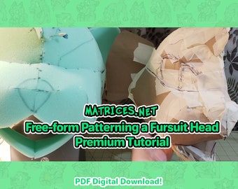 Premium Tutorial: Free-form Patterning a Fursuit Head
