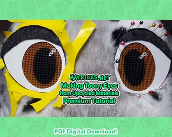 Premium Tutorial: Making Toony Eyes from Upcycled Materials