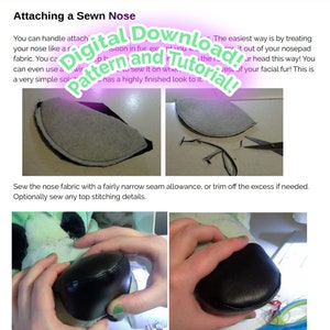 Pattern and Tutorial: All About Fursuit Noses image 5