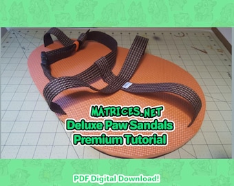 Premium Tutorial: Deluxe Paw Sandals for fursuit costumes