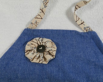 Denim Tea Towel Adjustable One Size Full Coverage Apron