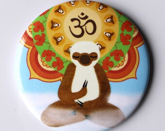 Meditating Sloth Magnet