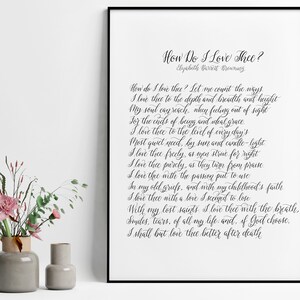 How Do I Love Thee? | Downloadable Art Print - Etsy
