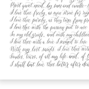 How Do I Love Thee? | Downloadable Art Print - Etsy