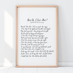 How Do I Love Thee? | Downloadable Art Print - Etsy