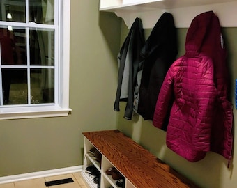 Currently Unavailable-- Two Piece Hall Tree/Mudroom Storage/ Lockers