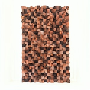 Wood Wall Art/ Wooden Wall Decor/ Acoustic Defuser/ Sound Defuser
