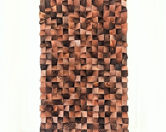 Wood Wall Art/ Wooden Wall Decor/ Acoustic Defuser/ Sound Defuser