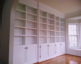 Currently Unavailable-- Custom Made Bookshelves/ Bookcase (Hand Delivery options available)