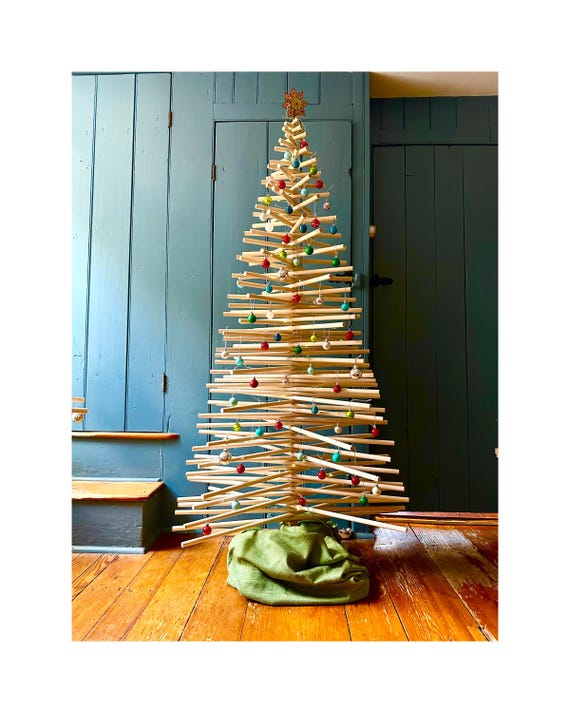 5-8FT Full Christmas Tree W/ X-BASE circular Base, Wood Star , Wood Storage Available in Our Etsy Shop - Etsy UK 5-8FT Full Christmas Tree W/ X-BASE circular Base, Wood Star , Wood Storage Available in Our Etsy Shop - Etsy UK