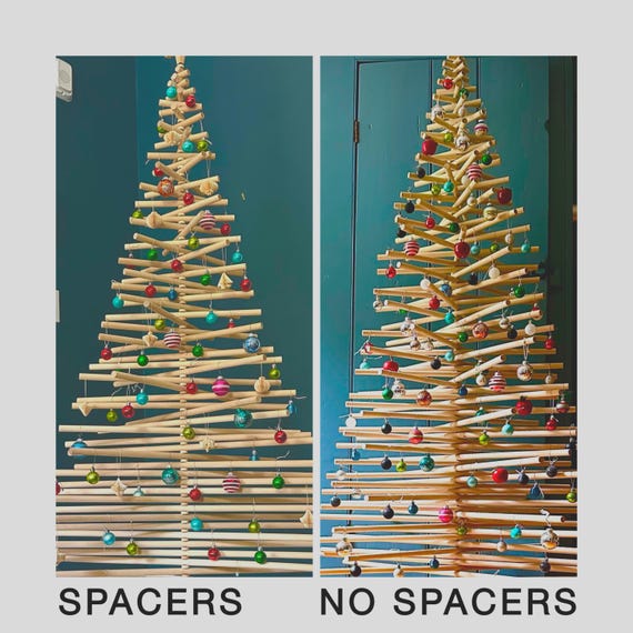 Handcrafted Wood Christmas Tree (3FT-8FT): Minimal Scandinavian