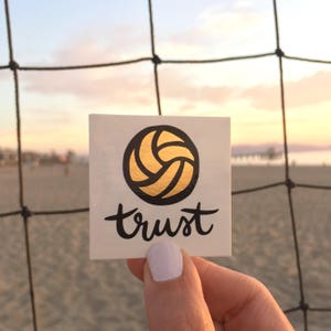 Team Pack of 14 Temporary Tattoos / &quot;Trust&quot; Volleyball / Water Polo  / Team Tattoos