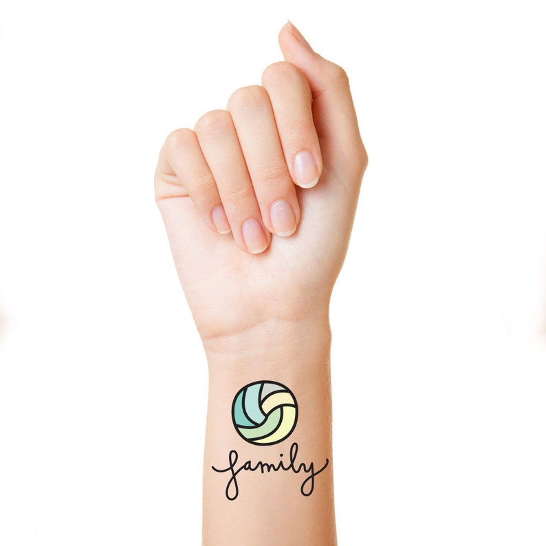 Custom Team Temporary Tattoos Volleyball 14 Individual Etsy