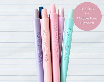 Custom Mechanical Pencils｜Personalized Pastel Pencils｜Custom School Supplies Middle High School｜Classroom Pencil Back to School Teacher Gift