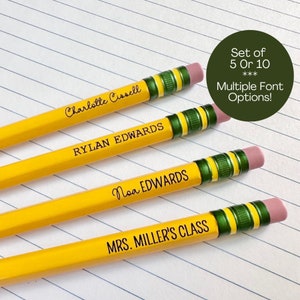 Custom Pencils｜Personalized Pencils｜Custom School Supplies｜Classroom Pencils｜Back to School Teacher Gift