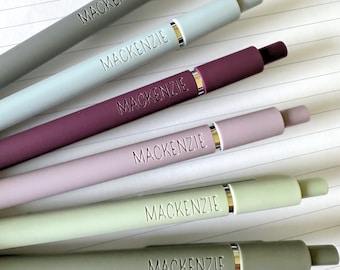 Custom Pens｜Personalized Pens｜Set of 6 Custom Engraved Pens｜Custom Gift for Him Her｜Graduation Teacher Coworker Gift｜Custom Office Supplies